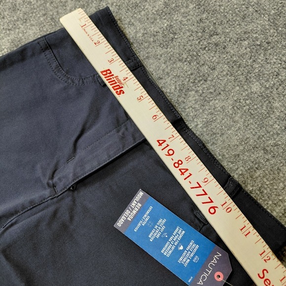 Nautica Navy Blue Girls School Uniform Shorts Size 7 Bermuda Skinny Adjustable - Picture 4 of 13